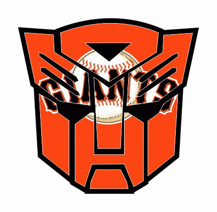 Autobots San Francisco Giants logo vinyl decal